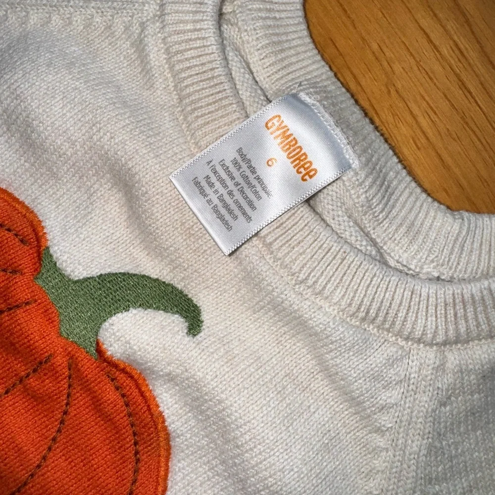 Gymboree Autumn Adventures fall pumpkin sweater dress size 6 - Picture 3 of 4